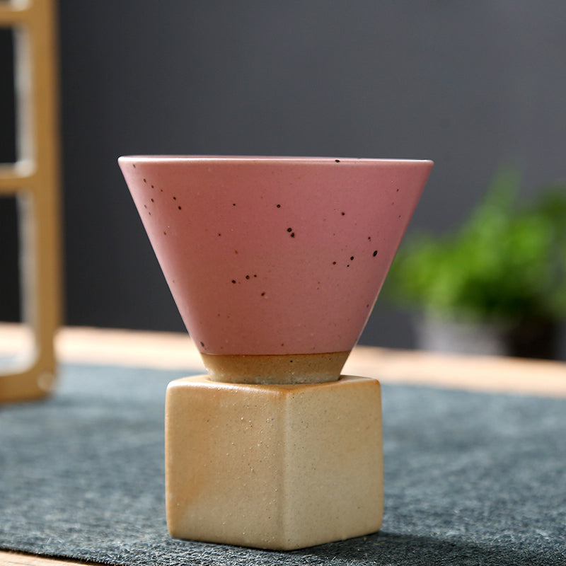 salmon jap pottery cup